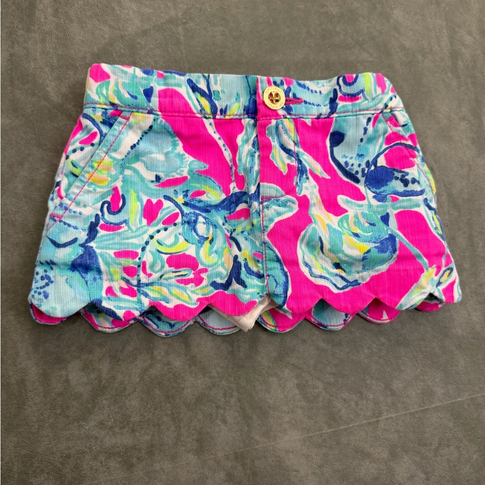Lilly Pulitzer Pink and Blue Patterned Shorts